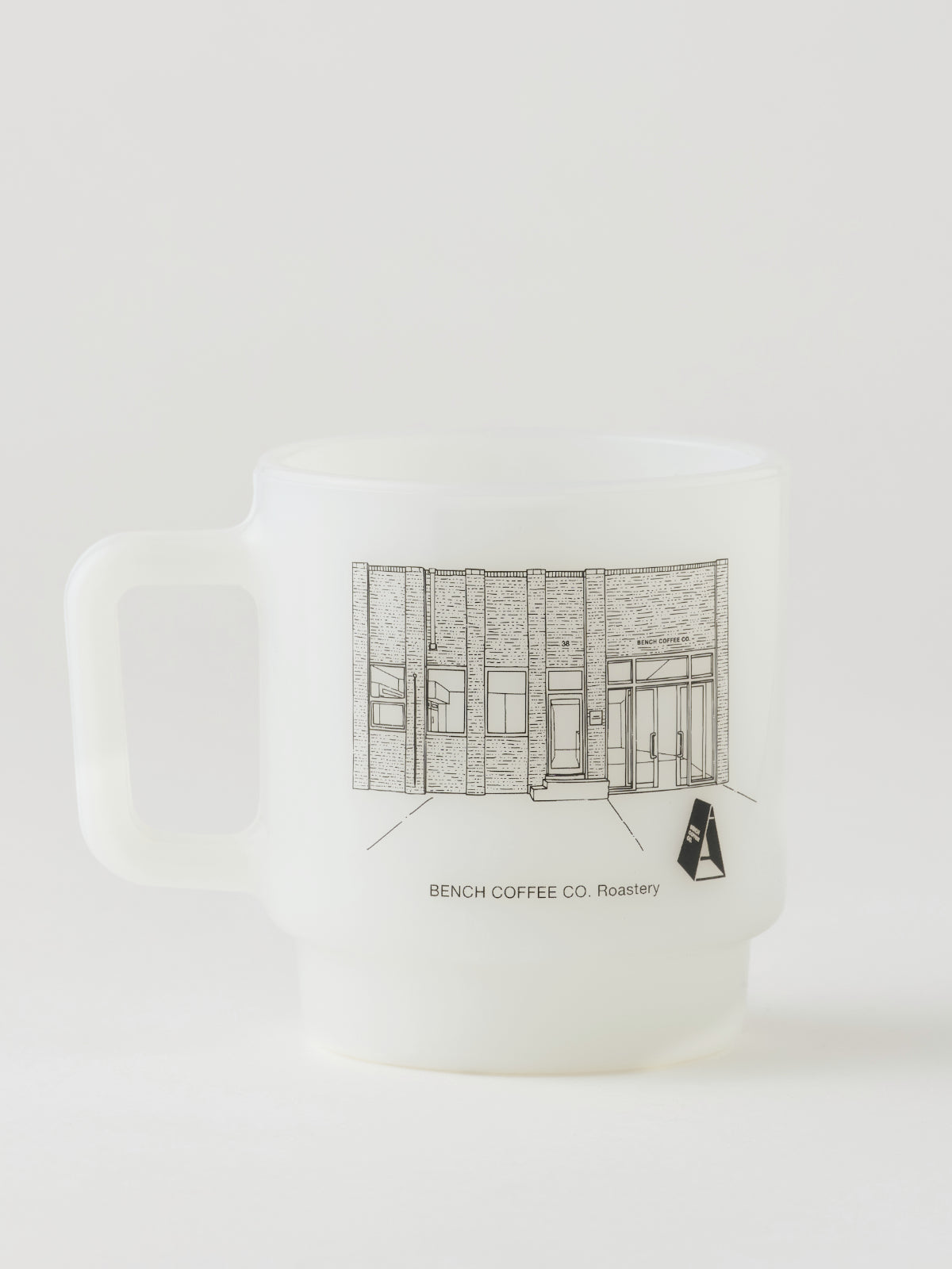 BENCH COFFEE CO. Roastery Milk Glass Mug