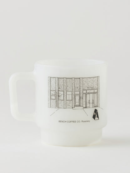 BENCH COFFEE CO. Roastery Milk Glass Mug
